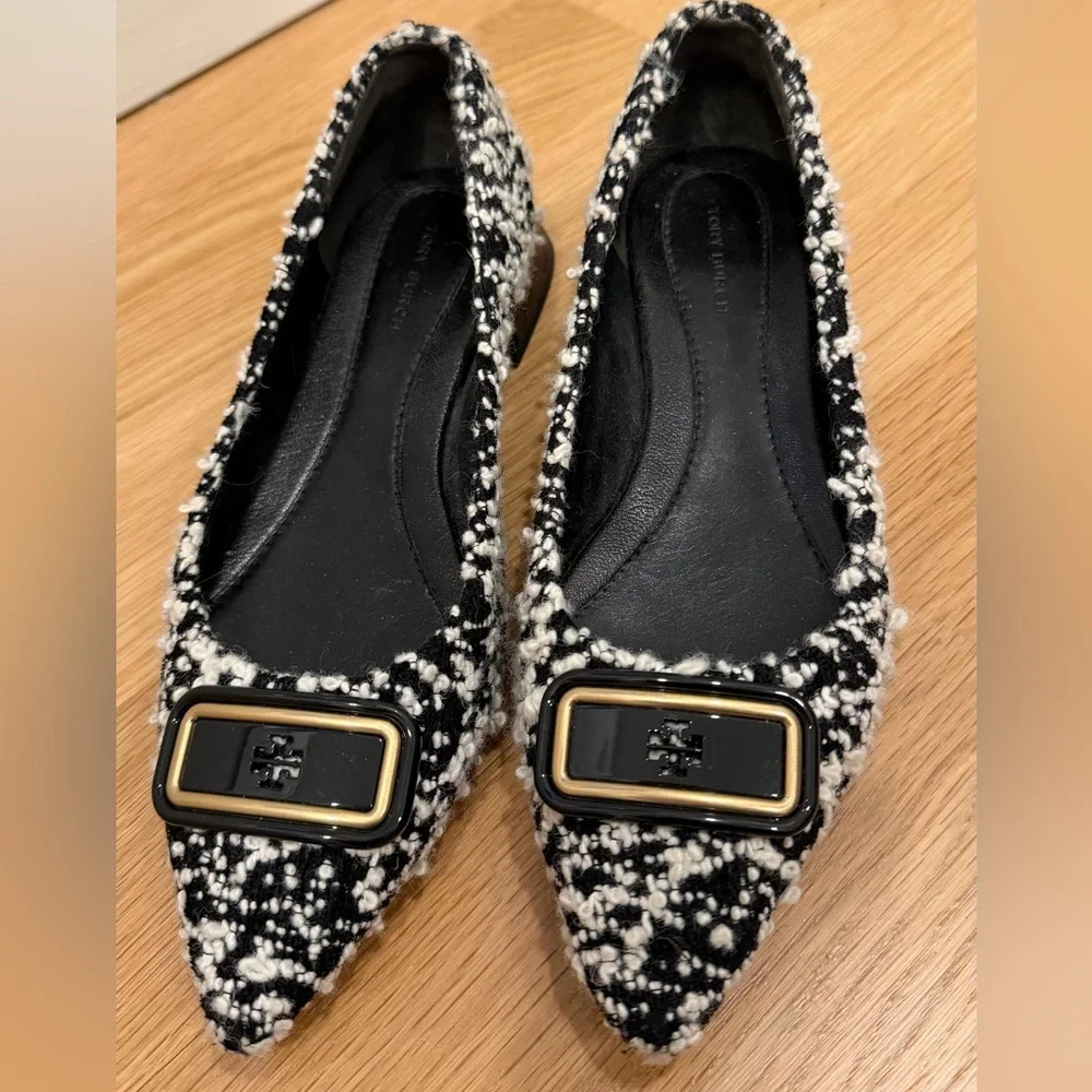 Tory Burch Georgia Bouclé Ballet Flat | Size 7 - Picture 2 of 6